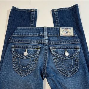 True Religion Jeans size 24 Slim straight Leg jeans